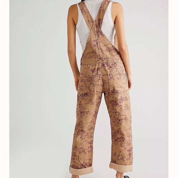 Free People Ziggy Overalls Desert Combo Nwt - Picture 2 of 4